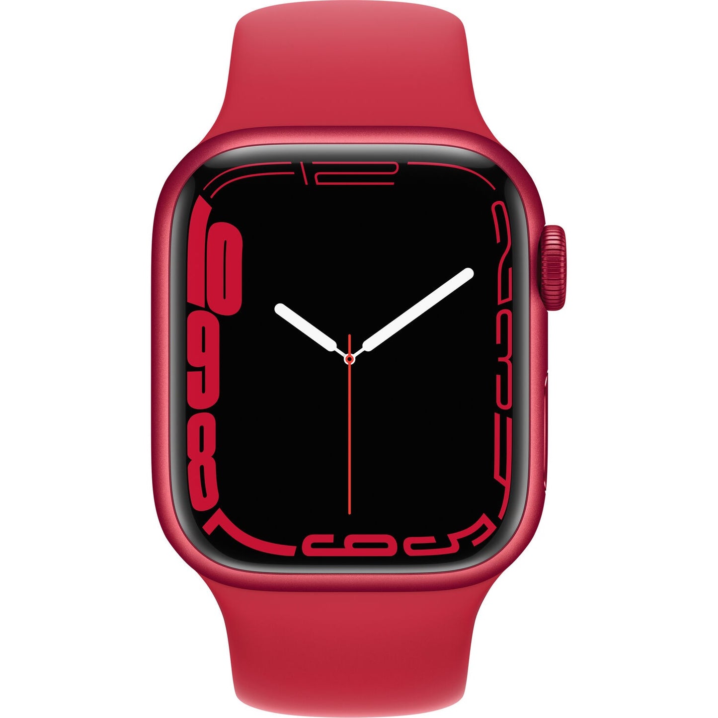 Apple Watch Series 7 GPS 41mm (PRODUCT)Red Aluminum Case with (PRODUCT)Red Sport Band