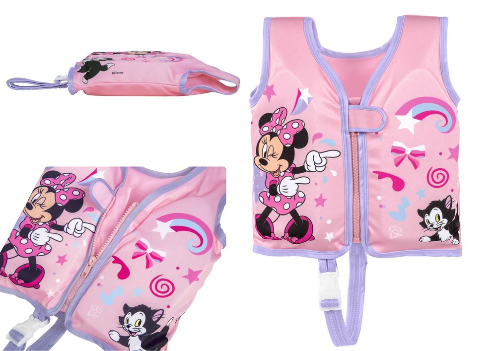 Chaleco de natación de tela Disney Junior Minnie de Bestway, talla S/M