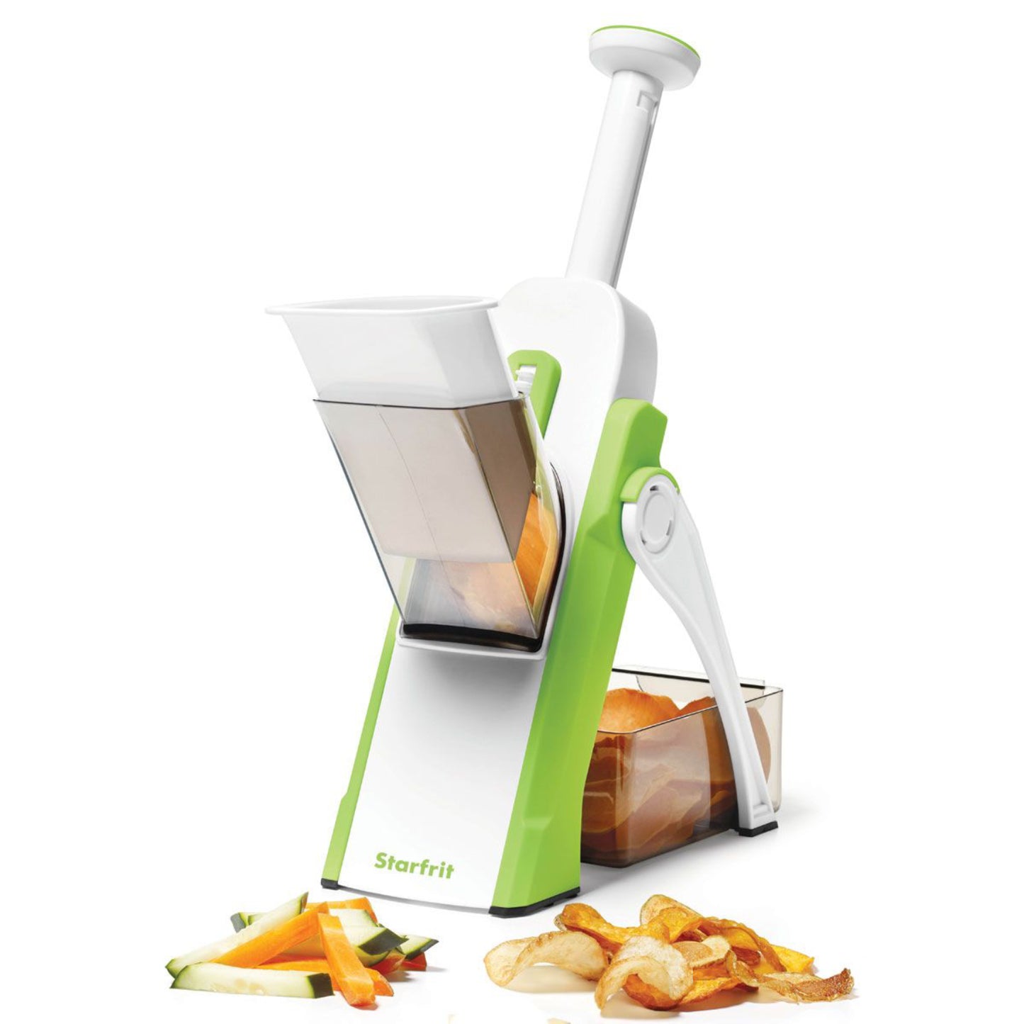 Starfrit Pump'N Slice Chopper and Slicer - Green/White