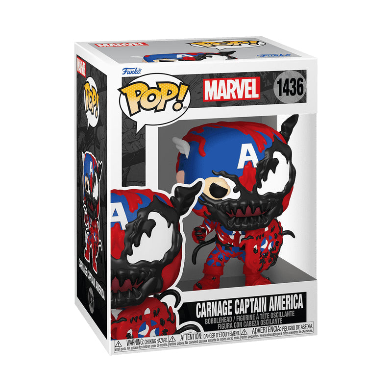 Funko Pop! Marvel Carnage Captain America Figure