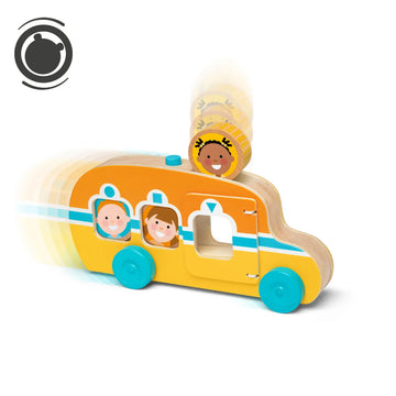 Melissa and Doug GO Tots Roll and Ride Bus (4 Pieces)