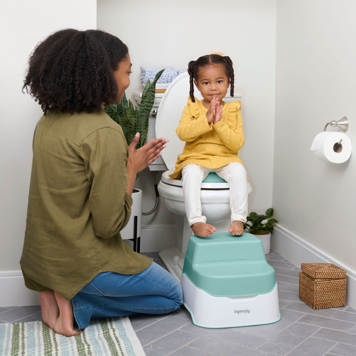 Ingenuity Prepare to Potty 3-in-1 System - Green/White