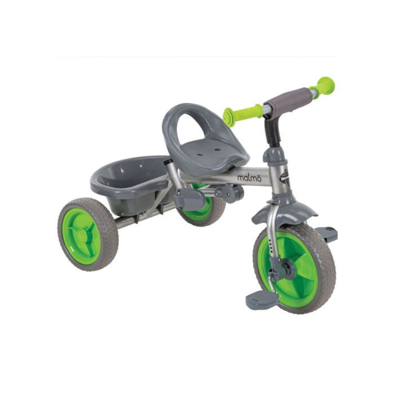 Huffy Malmo 4-in-1 Canopy Tricycle with Push Handle - Green/Gray