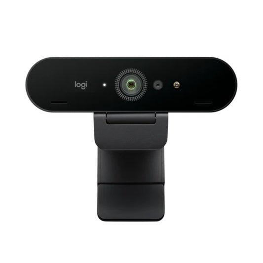 Cámara web profesional Logitech 960/001390 4k con micrófonos con cancelación de ruido, color negro