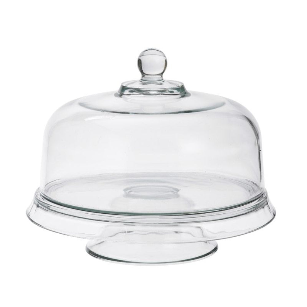 Anchor Hocking 13" Cake Set with Dome & Platter (4-in-1) - Clear