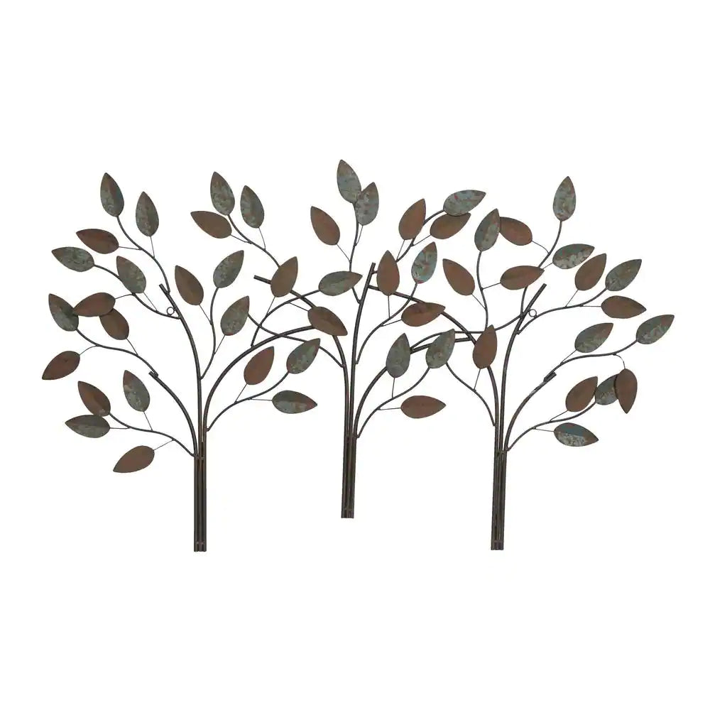 UMA Enterprises Traditional Tree Wall Decor in Metal - Brown