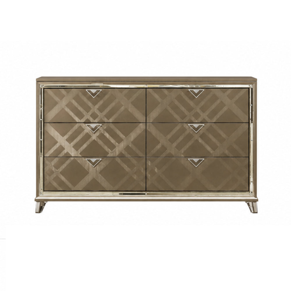 Majestic 42" Dresser with 6 Drawers by Best Home - Brown