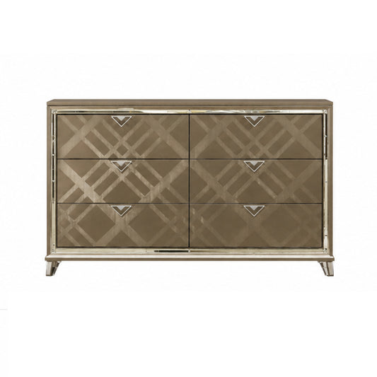 Majestic 42" Dresser with 6 Drawers by Best Home - Brown