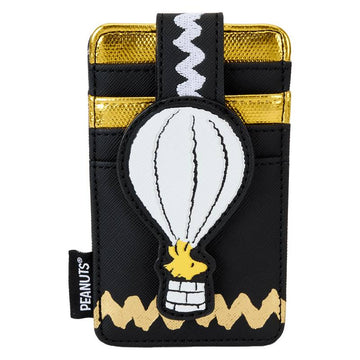 Peanuts 75th Anniversary Woodstock Hot Air Balloon Card Holder - Black/Gold