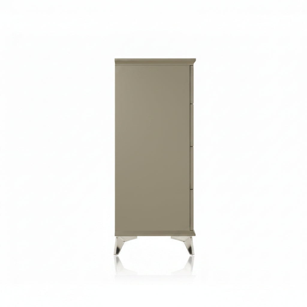 Royal 39" Dresser with 6 Drawers by Best Home - Gray/Silver