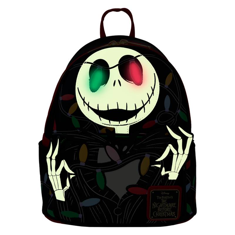 Loungefly The Nightmare Before Christmas Jack Light Up Glow Mini Backpack - Multicolor