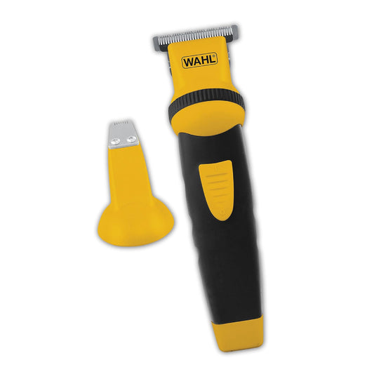 Recortadora recargable Wahl Lifeproof para hombres, color negro y amarillo