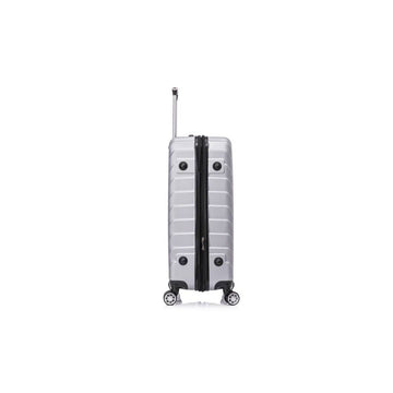 Toscano Prodigio 28" Hardside Spinner Wheel Luggage Suitcase - Titanium Silver