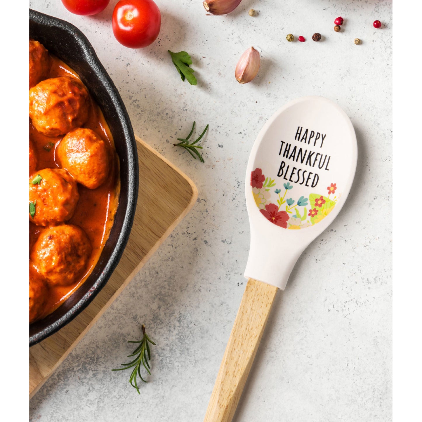 Krumbs Kitchen Homemade Happiness Silicone Spoon - Assorted