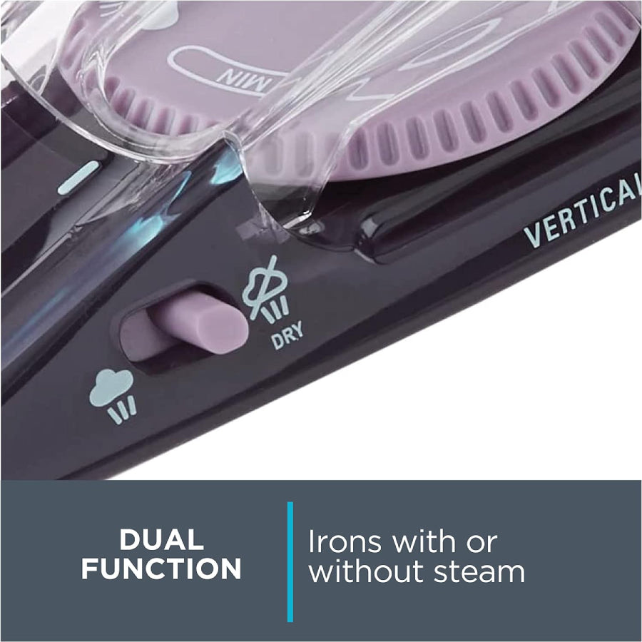 Rowenta Pro DA1560U2 Soleplate Compact Steam Travel Iron - Purple