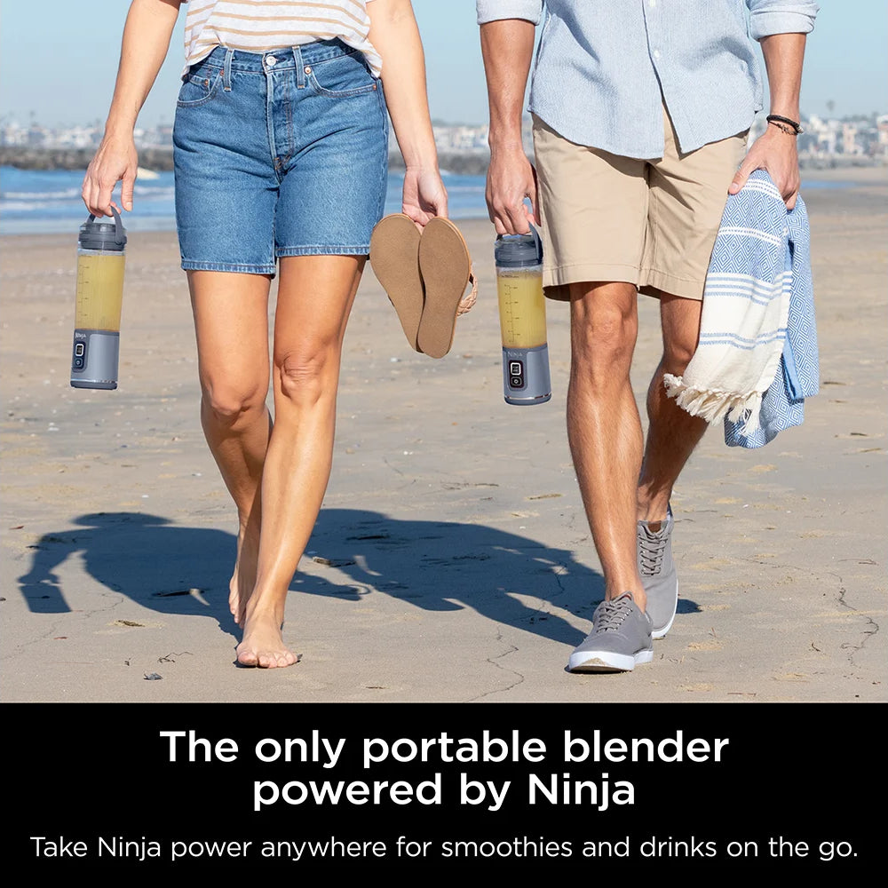 Ninja Blast BC151NV 18 oz Blast Cordless Portable Blender with Leak-Proof Lid - Denim Blue