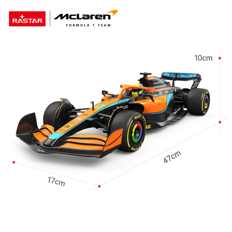 Coche de juguete a control remoto McLaren F1 MCL36 Rastar RC 1:12 - Naranja