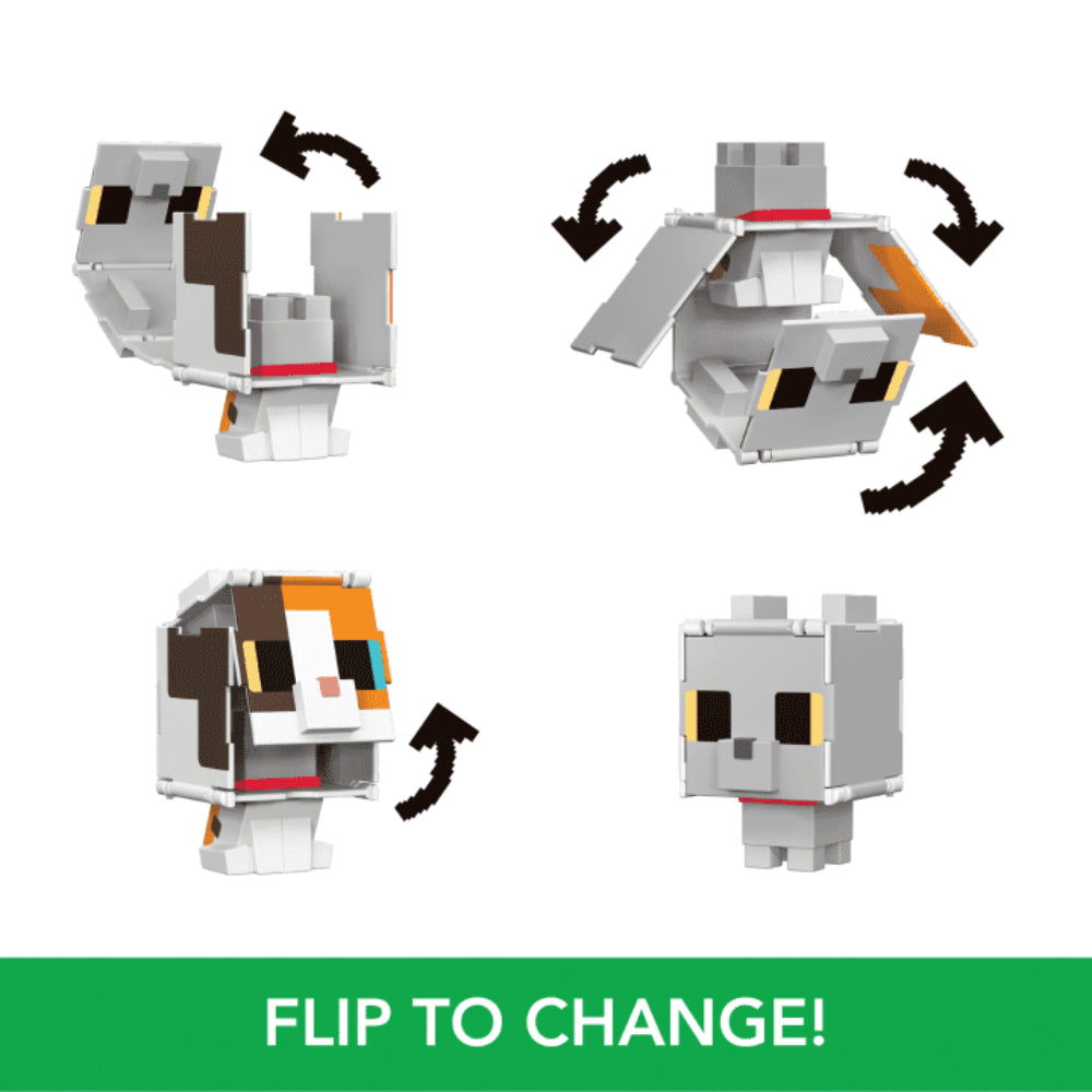 Surtido de figuras de juguete 2 en 1 Flippin' Figs de Minecraft