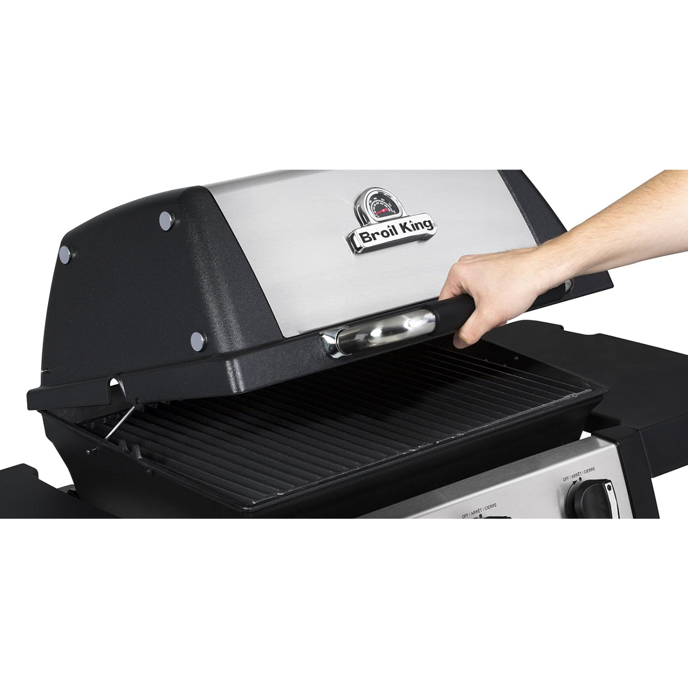 Broil King Gem 320 814154 Liquid Propane Grill with Rust Resistant - Stainless steel/Black