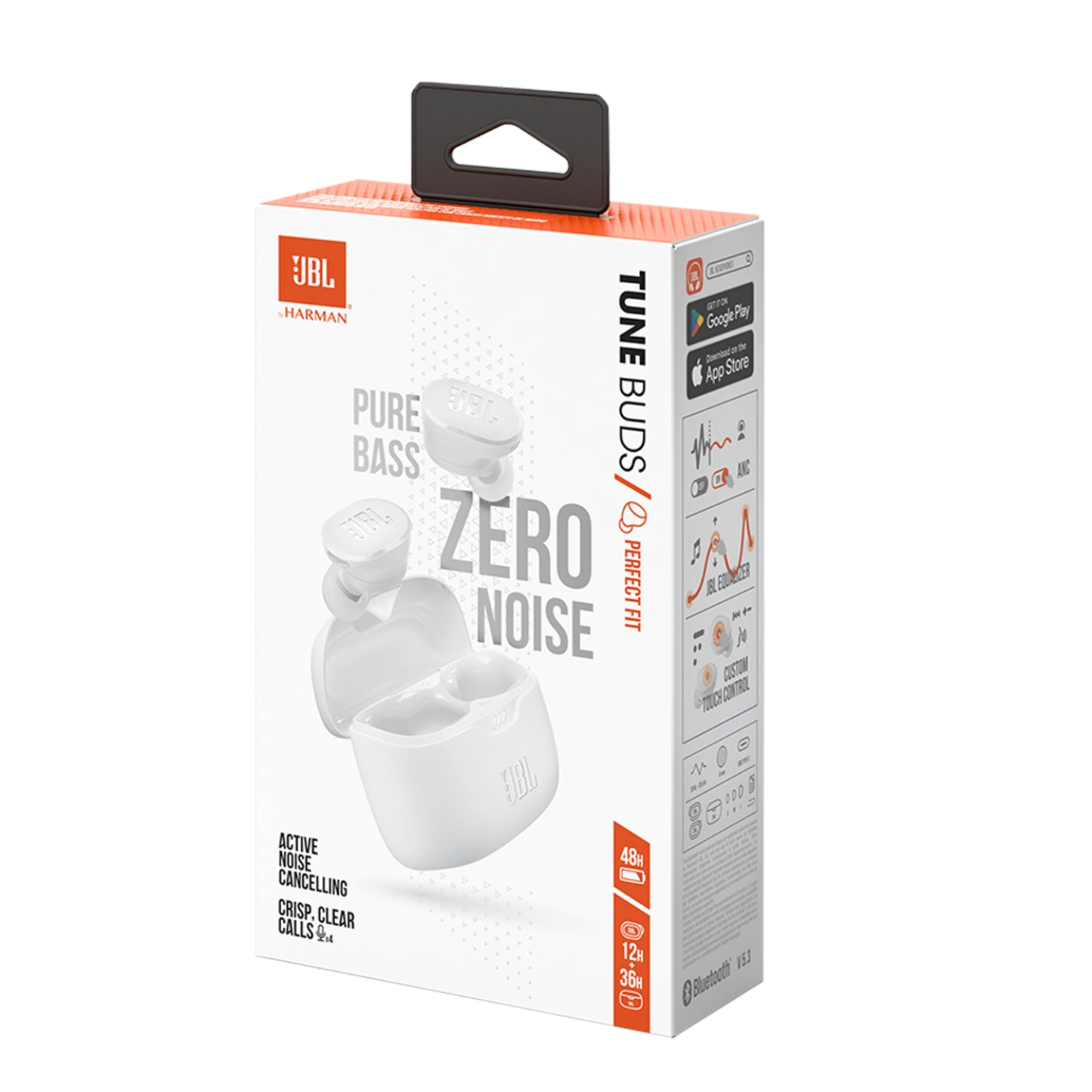 JBL Noise Cancelling Tune Buds, White