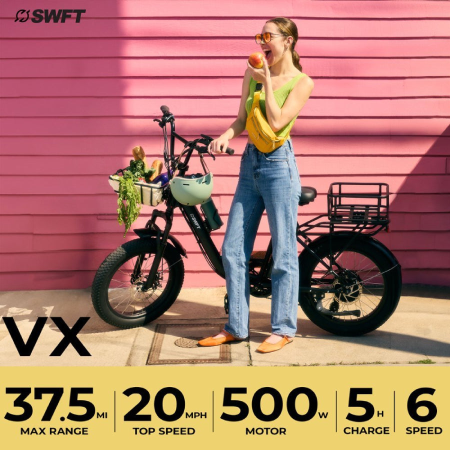 SWFT V.X Step-Through Electric Bike - Black