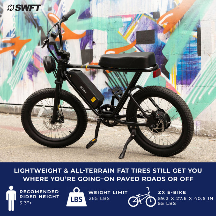 SWFT Z.X Zip All-Terrain Electric Bike - Black