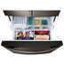 LG LFXS26973D 26 . Smart WiFi Enabled French Door Refrigerator - Black Stainless Steel - Curacao