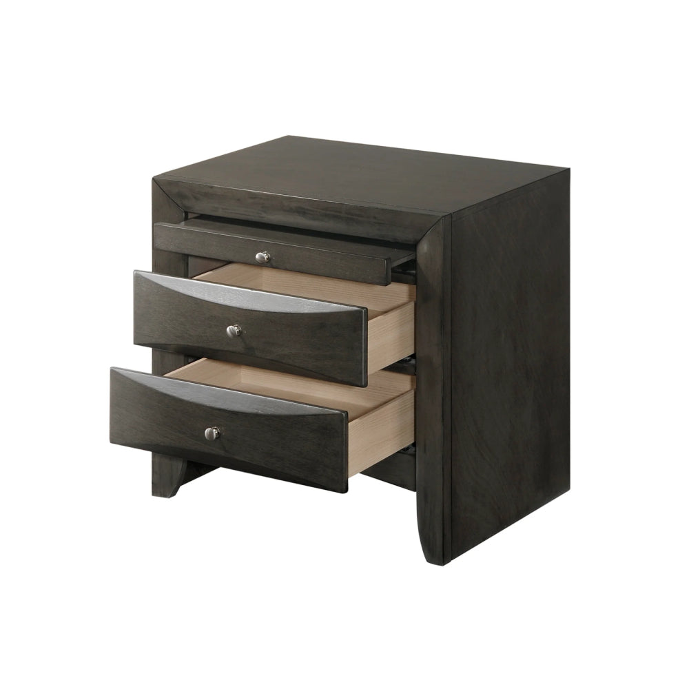 Emila (4-Piece) Queen Bedroom Set by Best Home - Gray