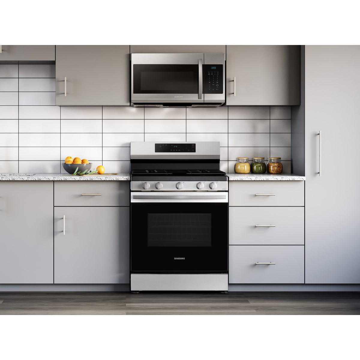 Samsung 6 CF SS Smart Gas Range STM CLN