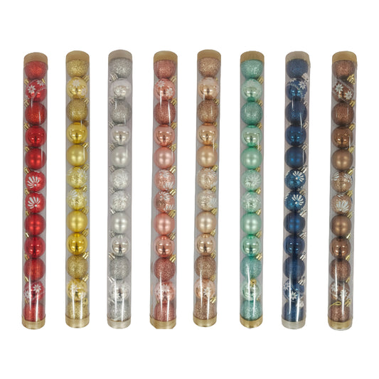 Gansu 10cm Christmas Ball Ornaments (12-Piece) - Assorted Colors