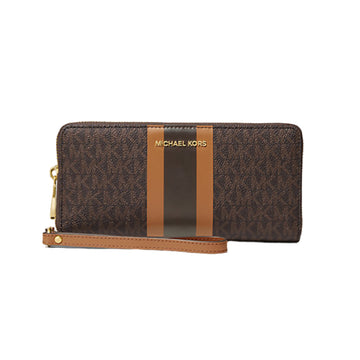 Michael Kors Jet Set Continental Wristlet - Brown/Acorn