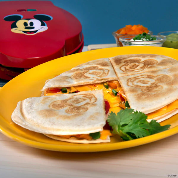 Uncanny Brands QU1DIMMIC Disney Mickey Mouse Quesadilla Maker - Red