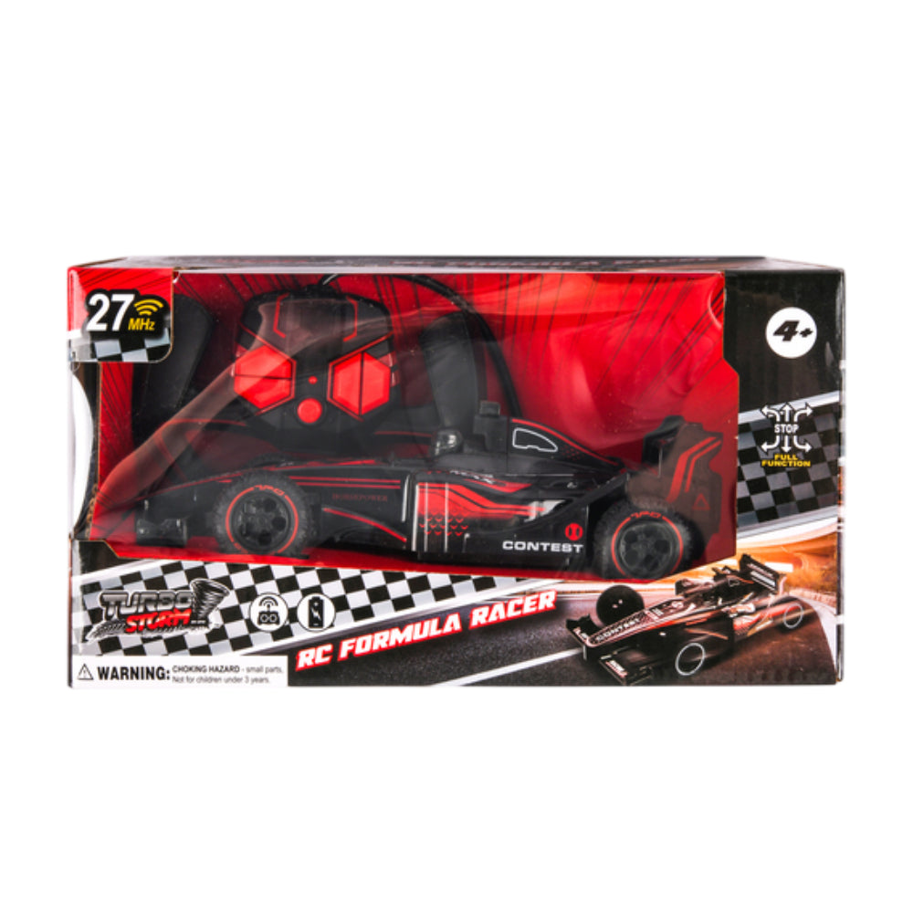 Turbo Storm 1:18 R/C Formula Racer Car Toy - Red/Black