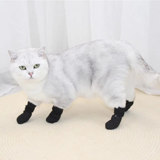 2025 NEW Cat Socks Anti-Slip Anti-Scratch Silent Small And Medium Dogs Anti-Dirty No Fall Off Warm Home Corgi Pet Foot Covers