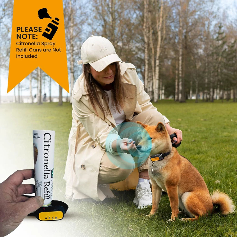 2 in 1 Citronella Dog Anti bark Training Collar Auto &Remote Control Safe Humane Spray Dog Training Collar for Small large Dogs
