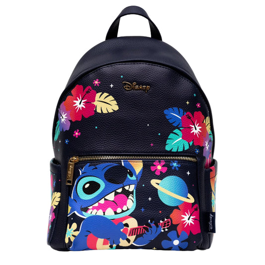 Wondapop Disney 12" Stitch Black Backpack - Black