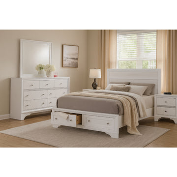 Alfred Queen Size (4-Piece) Bedroom Set by Best Home - White