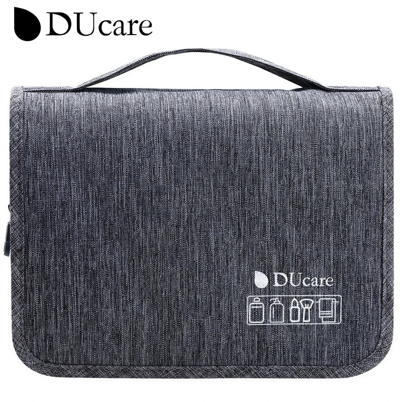 DUcare Foldable Makeup Bag Travel Hanging Cosmetic Organizer Case Dry And Wet Separation Bag for Cosmetics Makeup Brush Toiletry