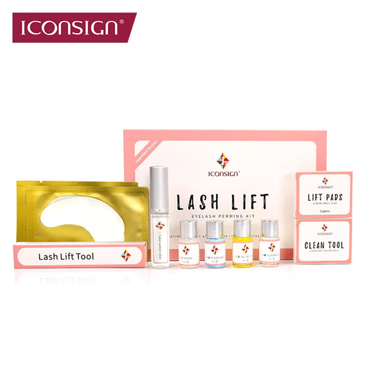 Iconsign Lash Lift Kit Upgrade Version Long Lasting Eyelash Perm Enhancer Lasts 6 to 8 Weeks Calia Makeup Tools