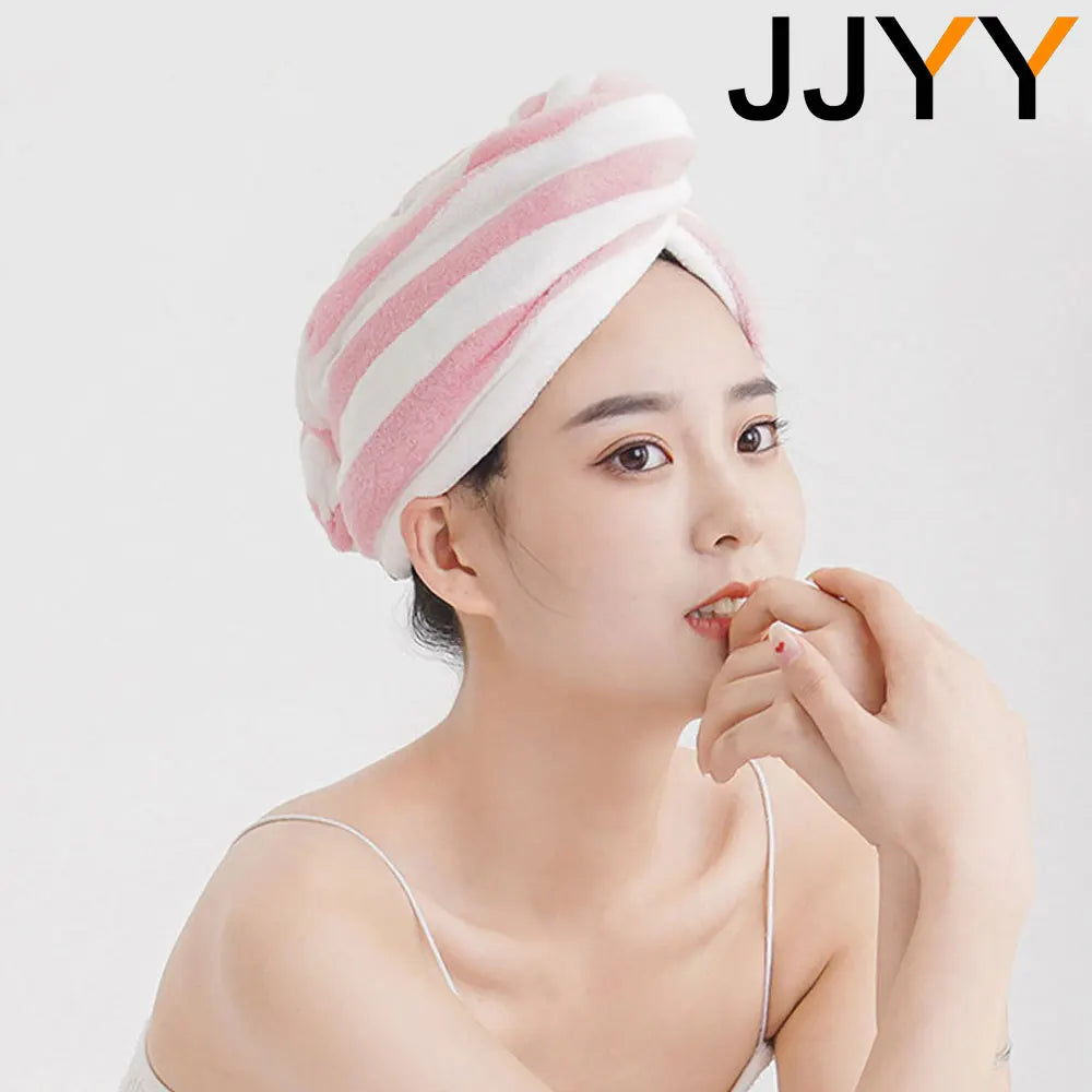 Hair Towel Wrap Fast Dry Hair Towel Super Absorbent Microfiber Coral Velvet Turban