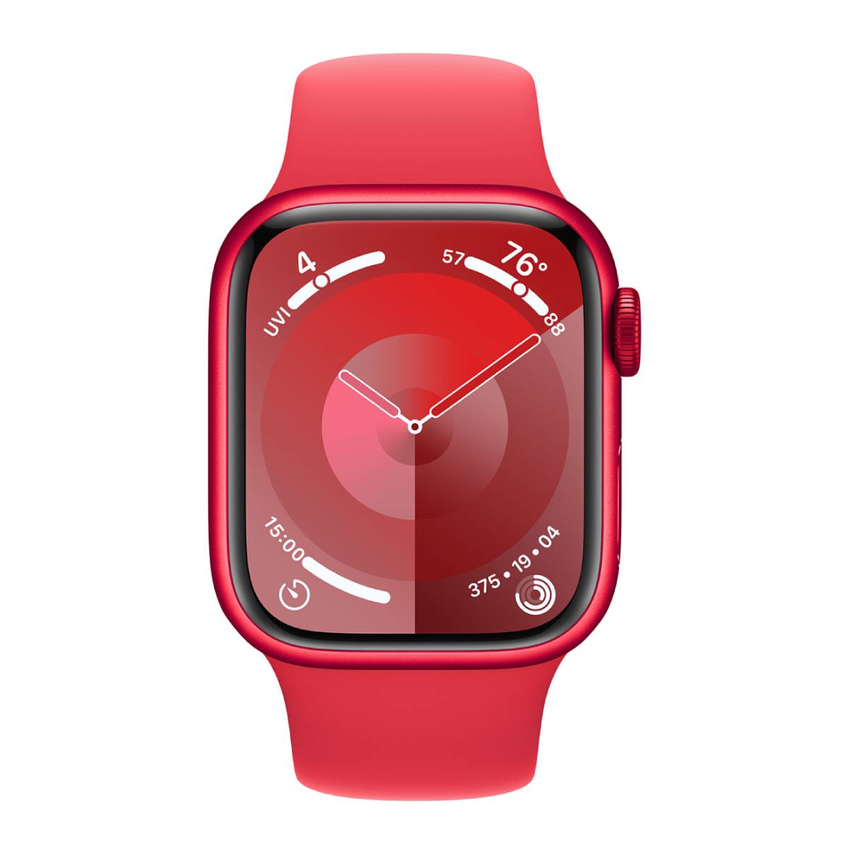 Apple Series 9 Unisex 41mm Stainless Steel Case Smartwatch with Sport Band - GPS + Cellular