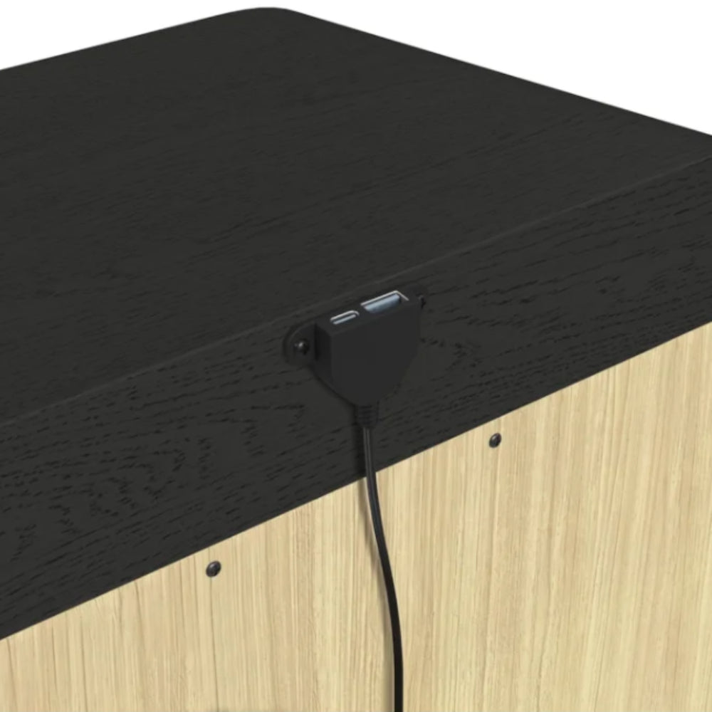 Ridgemont 28" Nightstand with 2 Drawers by Elements - Black