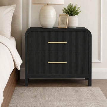 Ridgemont 28" Nightstand with 2 Drawers by Elements - Black