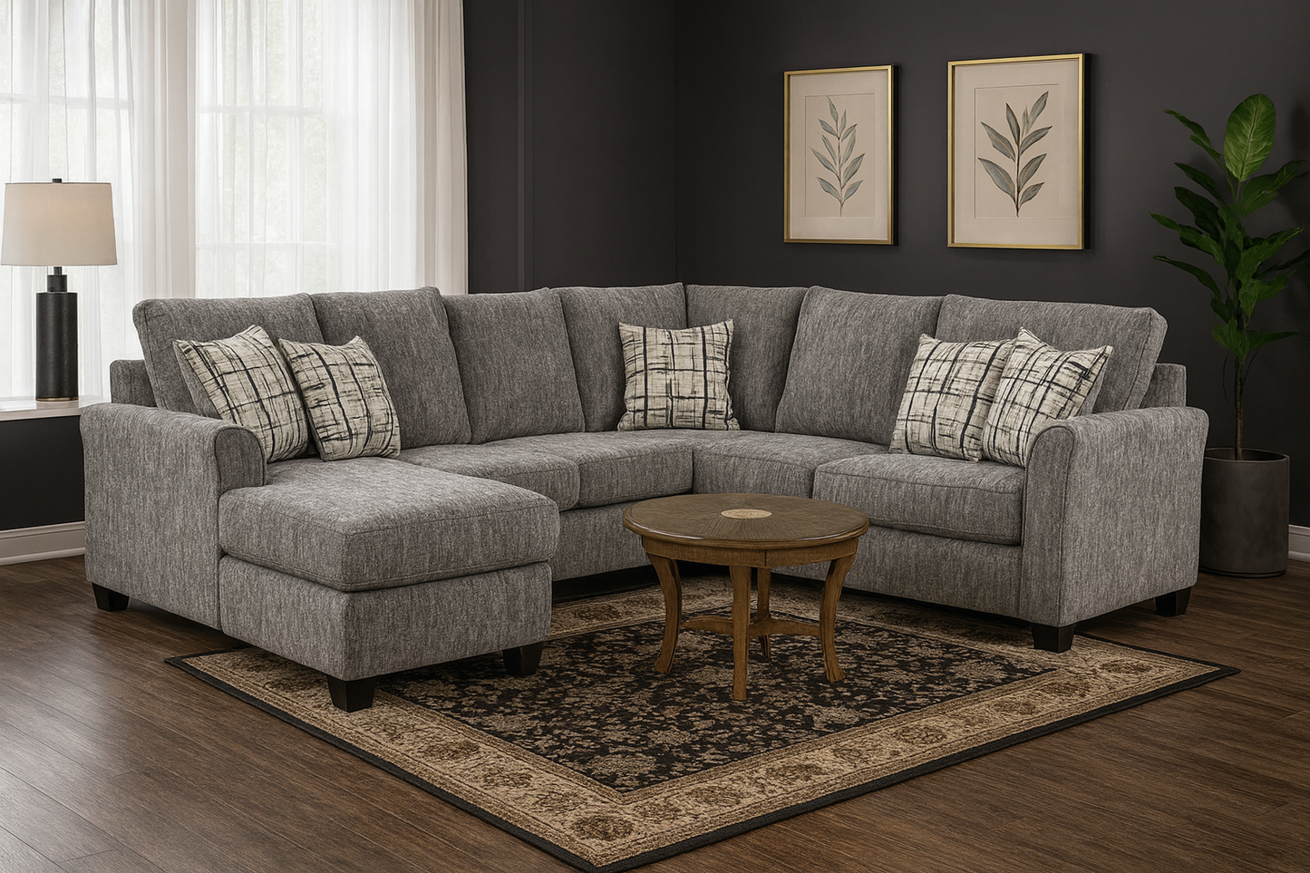 Bordeaux Sofa by Arelys Furniture - Gray