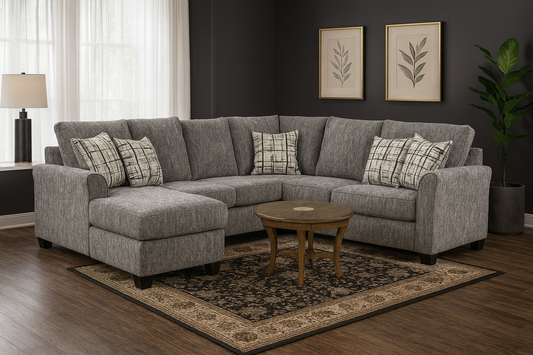 Bordeaux Sofa by Arelys Furniture - Gray