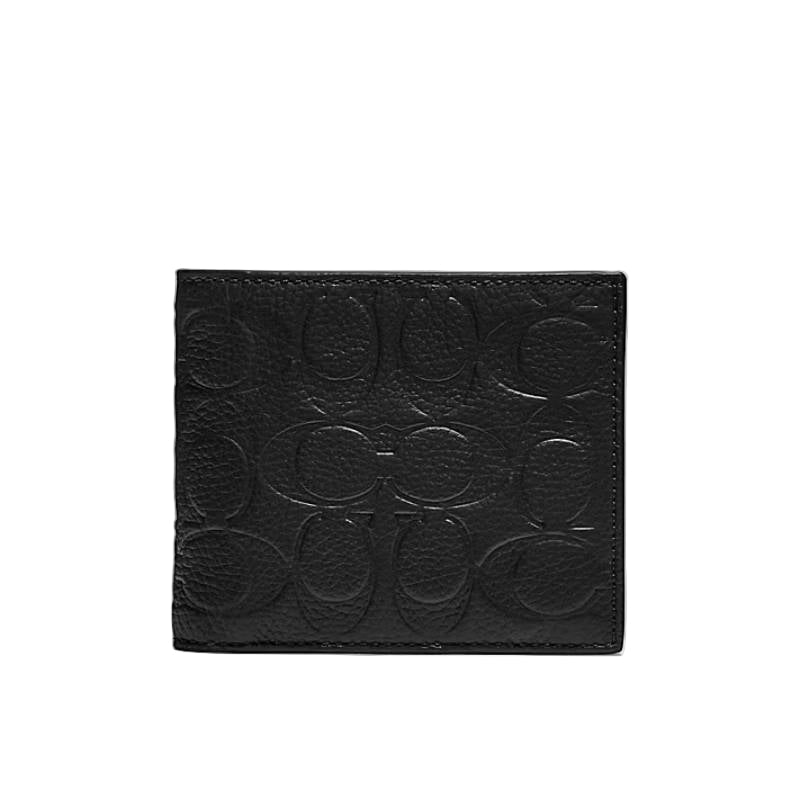 Coach 3-in-1 Wallet with Removable ID Insert - Black