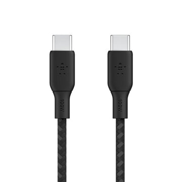 Belkin BoostCharge 100W USB-C to USB-C Braided Cable - Black
