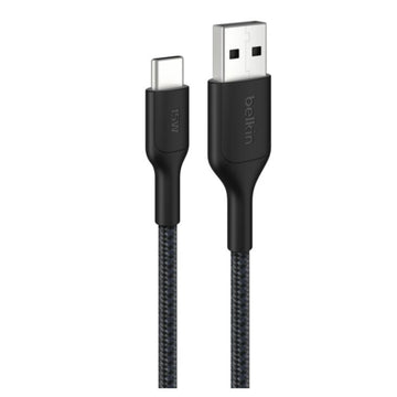 Belkin BoostCharge Pro 15W USB-A to USB-C Braided Cable - Black