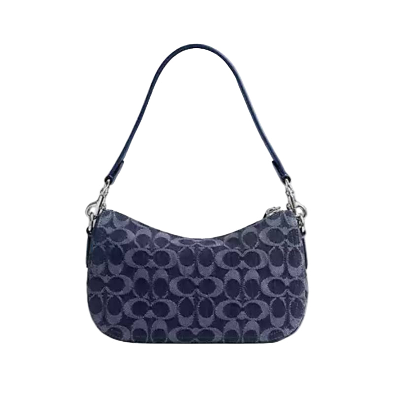Coach Denim Swinger Shoulder Bag - Blue