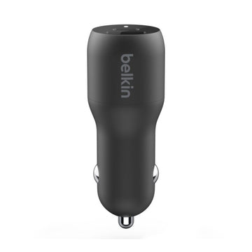Belkin BoostCharge 37W Dual Car Charger with PPS - Black